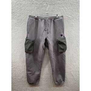 Undefeated UNDFTD Gray Contrast Cargo Sweatpants XL